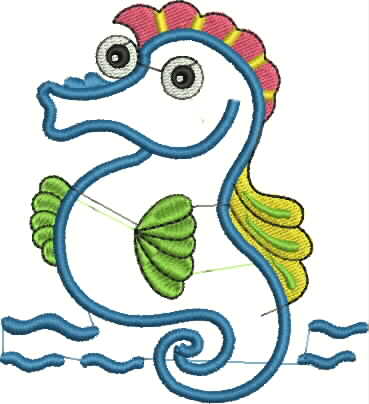 OCTO FUN APLIQUE EMBROIDERY DESIGN