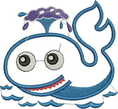 FUN SEA CREATURE APLIQUE EMBROIDERY DESIGN