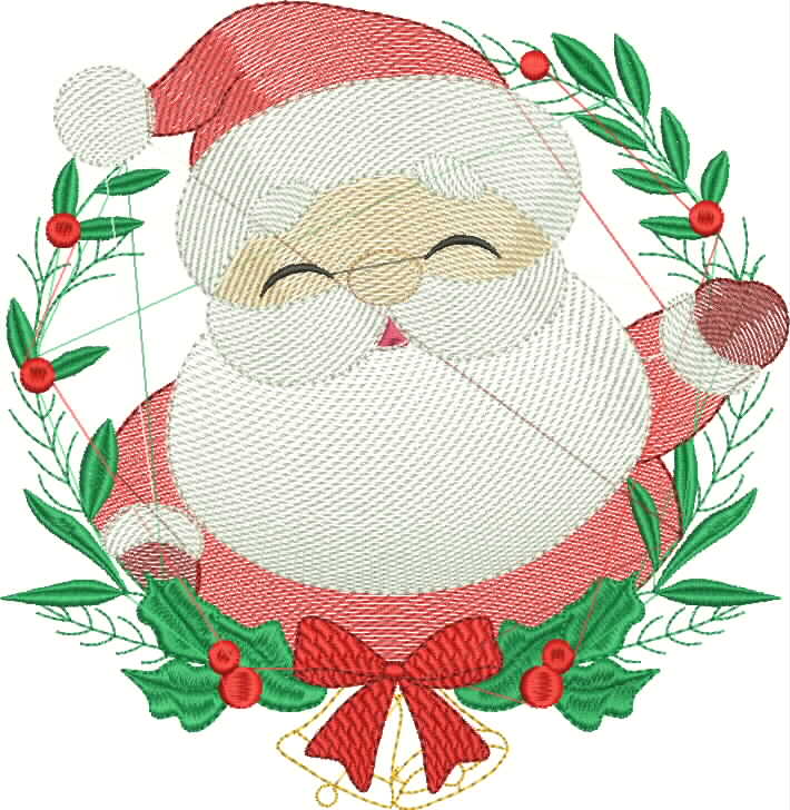 European Christmas Decoration Embroidery