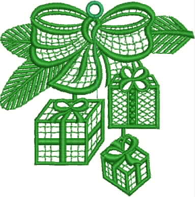 Christmas Night Bauble Embroidery