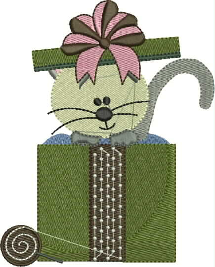 Christmas Bow Ornament Embroidery