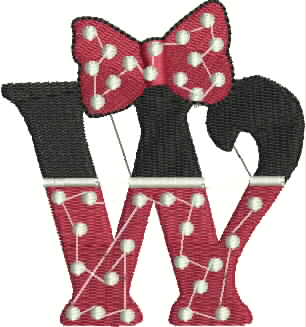 W – Wonderful Mini Mouse W