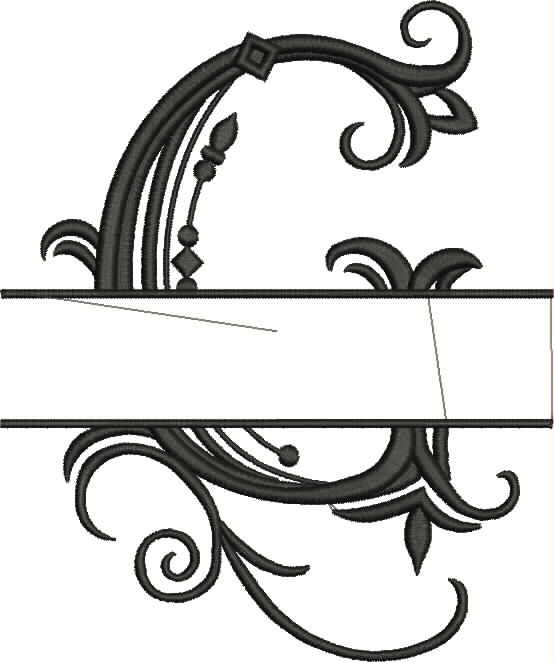 Split Monogram Letter G