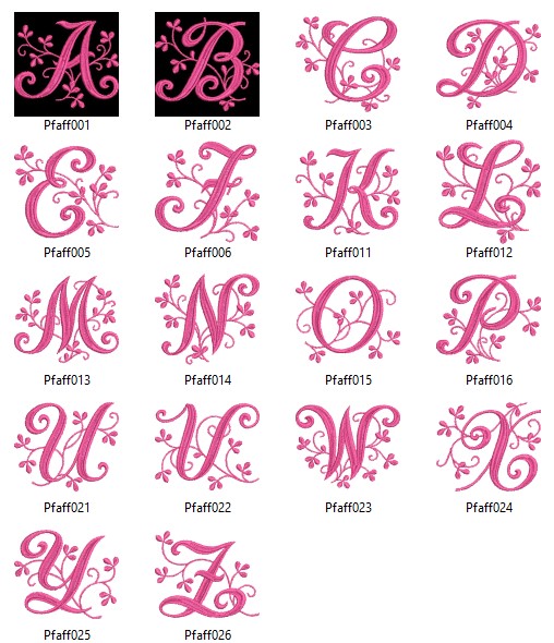 Creative Monogram Alphabet Design for Embroidery