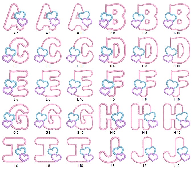 Artistic Handwriting Alphabet Embroidery File