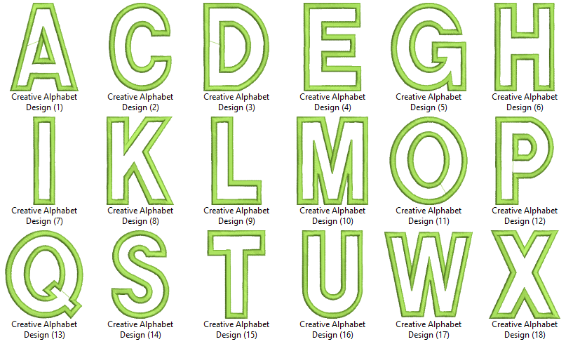 Creative Alphabet Design