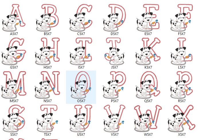 Vintage Alphabet Monogram Embroidery Collection