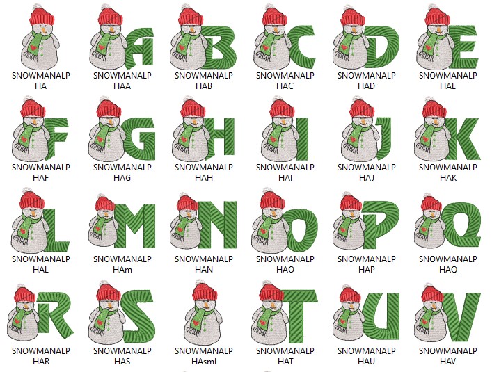 Premium Monogram Alphabet Embroidery Files