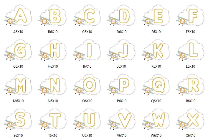 Handcrafted Monogram Letter Embroidery Design
