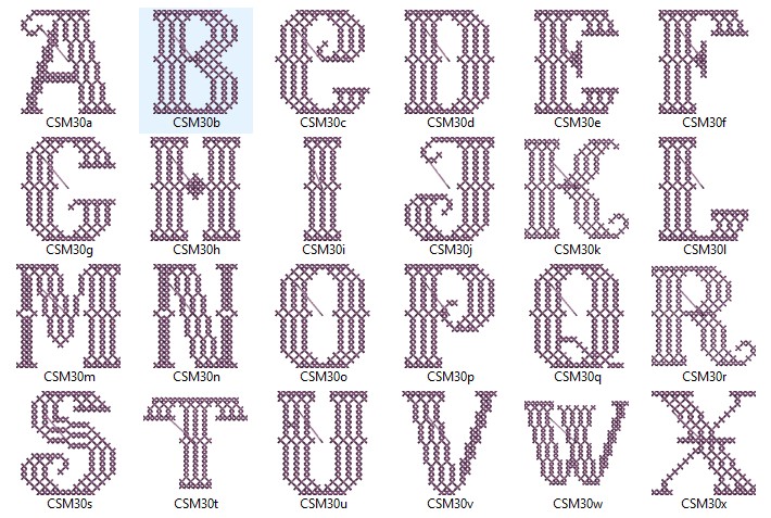 Perfect Monogram Alphabet Embroidery Design