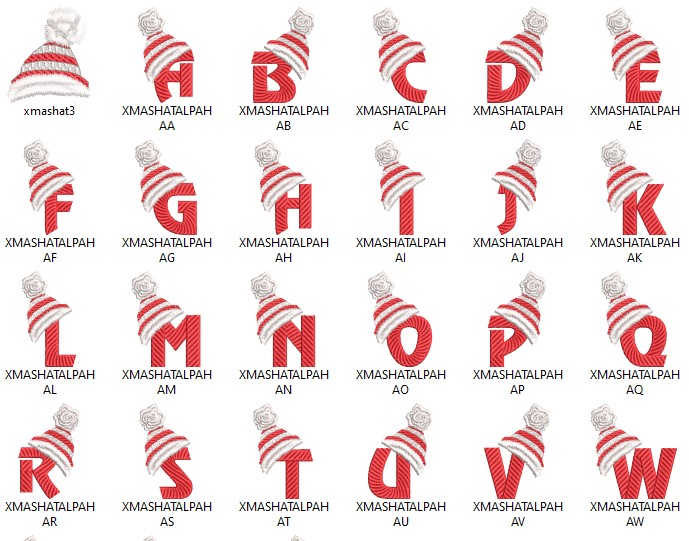 Elegant Alphabet Monogram Embroidery Design