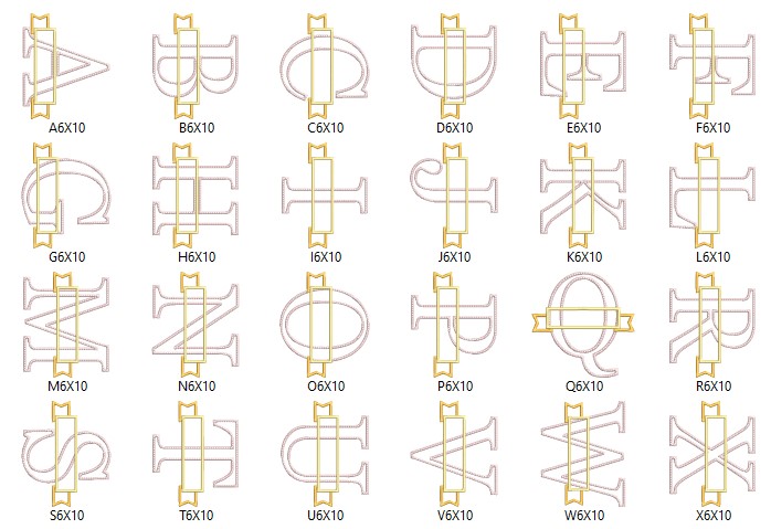 Perfect Lettering Alphabet Embroidery Design