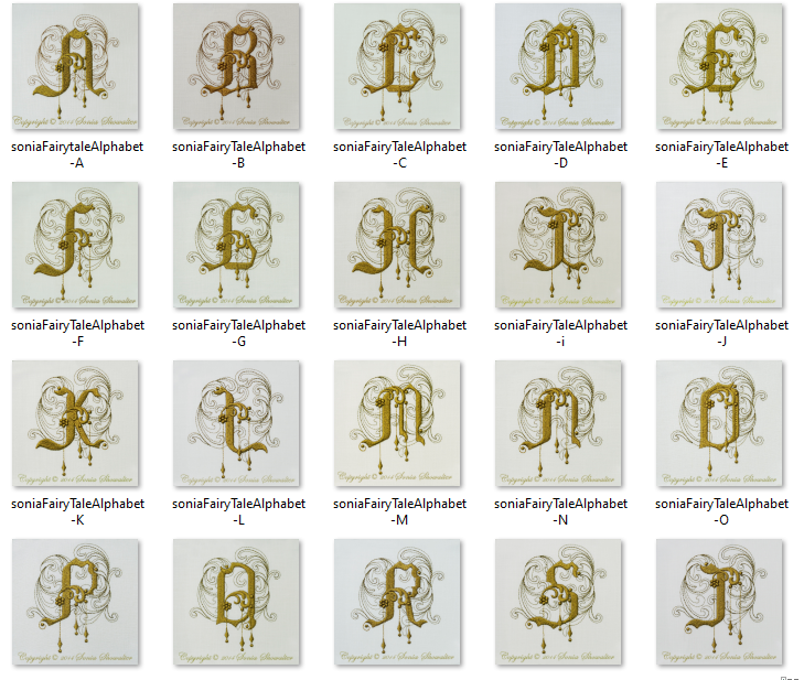 Creative C Alphabet Monogram Embroidery Design