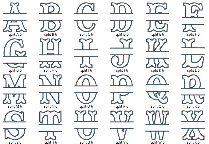 Deluxe D Alphabet Monogram Embroidery Design