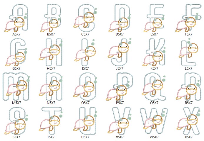 Lovely L Alphabet Monogram Embroidery Design