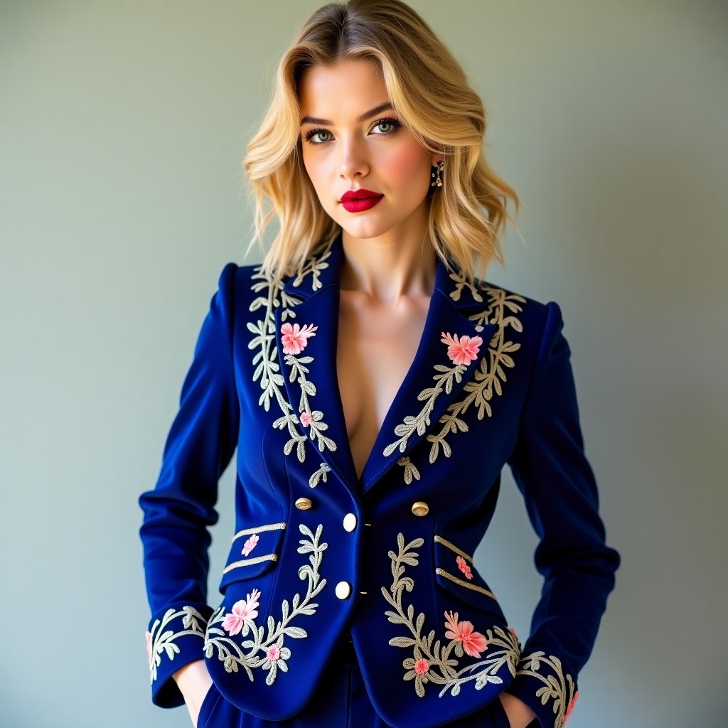 Royal Heritage Women Embroidery Fashion Jacket
