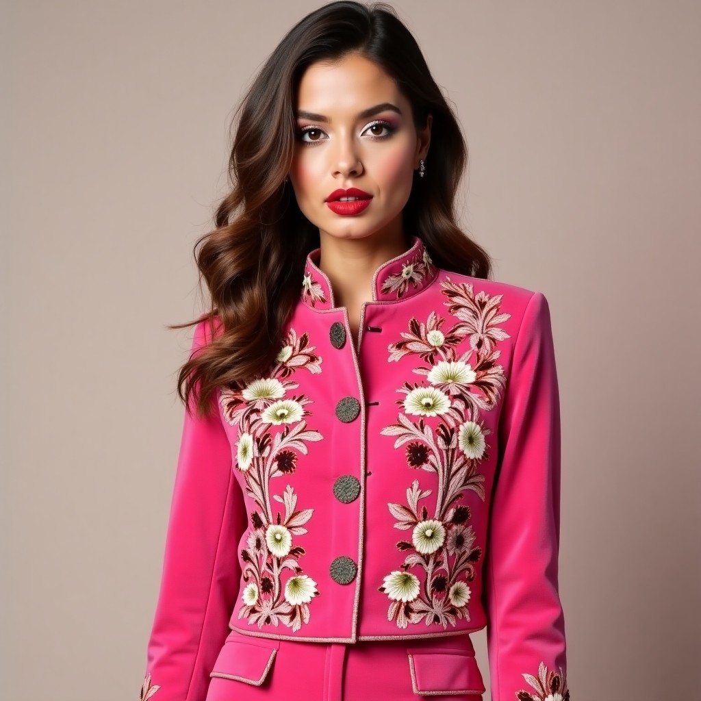Elite Royal Floral Fashion Blazer