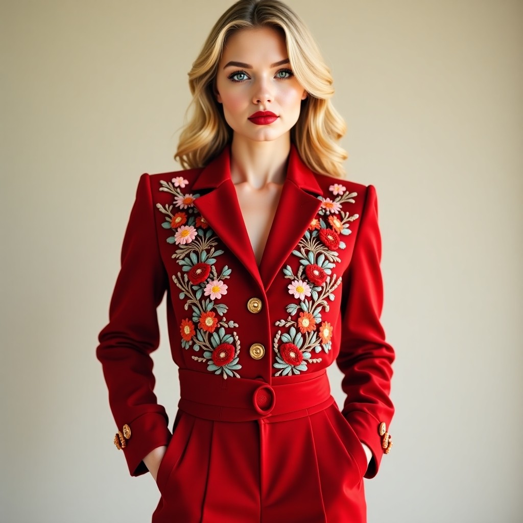Signature Luxury High Fashion Embroidery Jacket