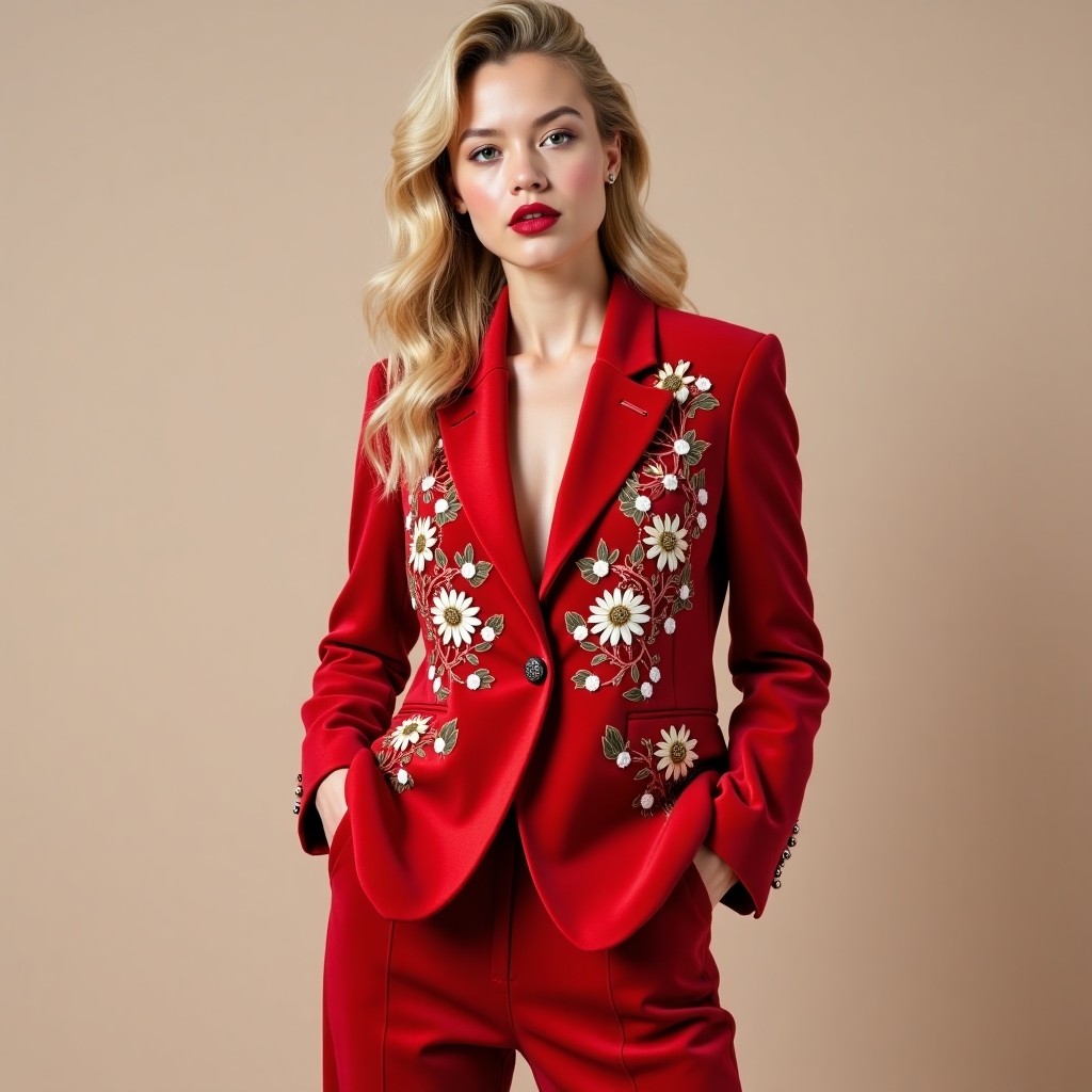 Classic Royal High Fashion Embroidery Jacket