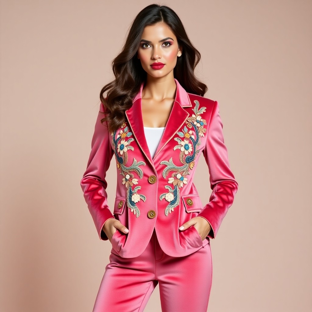 Grand Elegance High Fashion Embroidery Jacket