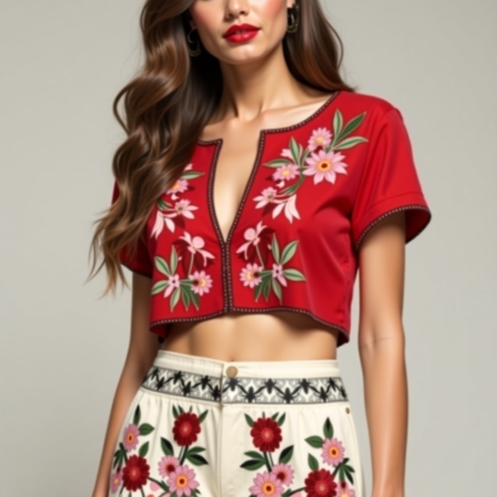 Luxury Orchid Stylish Floral Embroidery Design for Women's Dresses