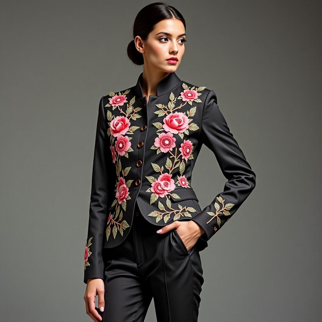 Elite Heritage Embroidered Women's Blazer