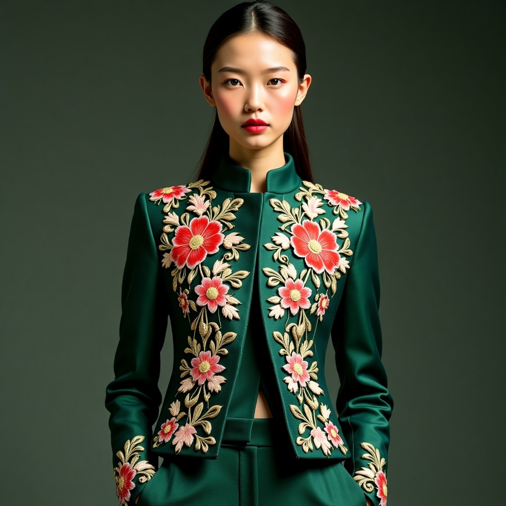 Prestige Moonlight Floral Embroidery Jacket