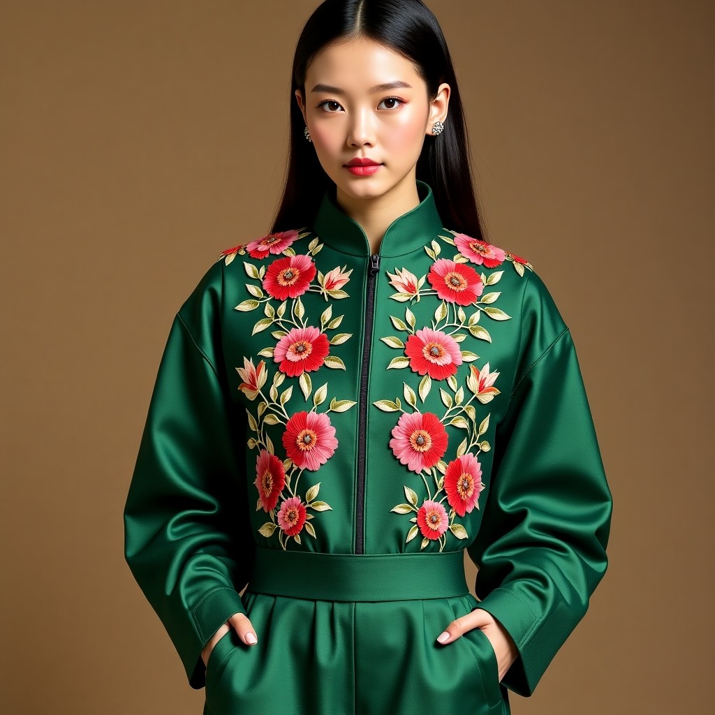 Signature Botanical Luxe Designer Jacket