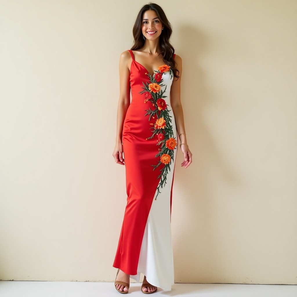Elite Royal Garden Embroidered Maxi Gown