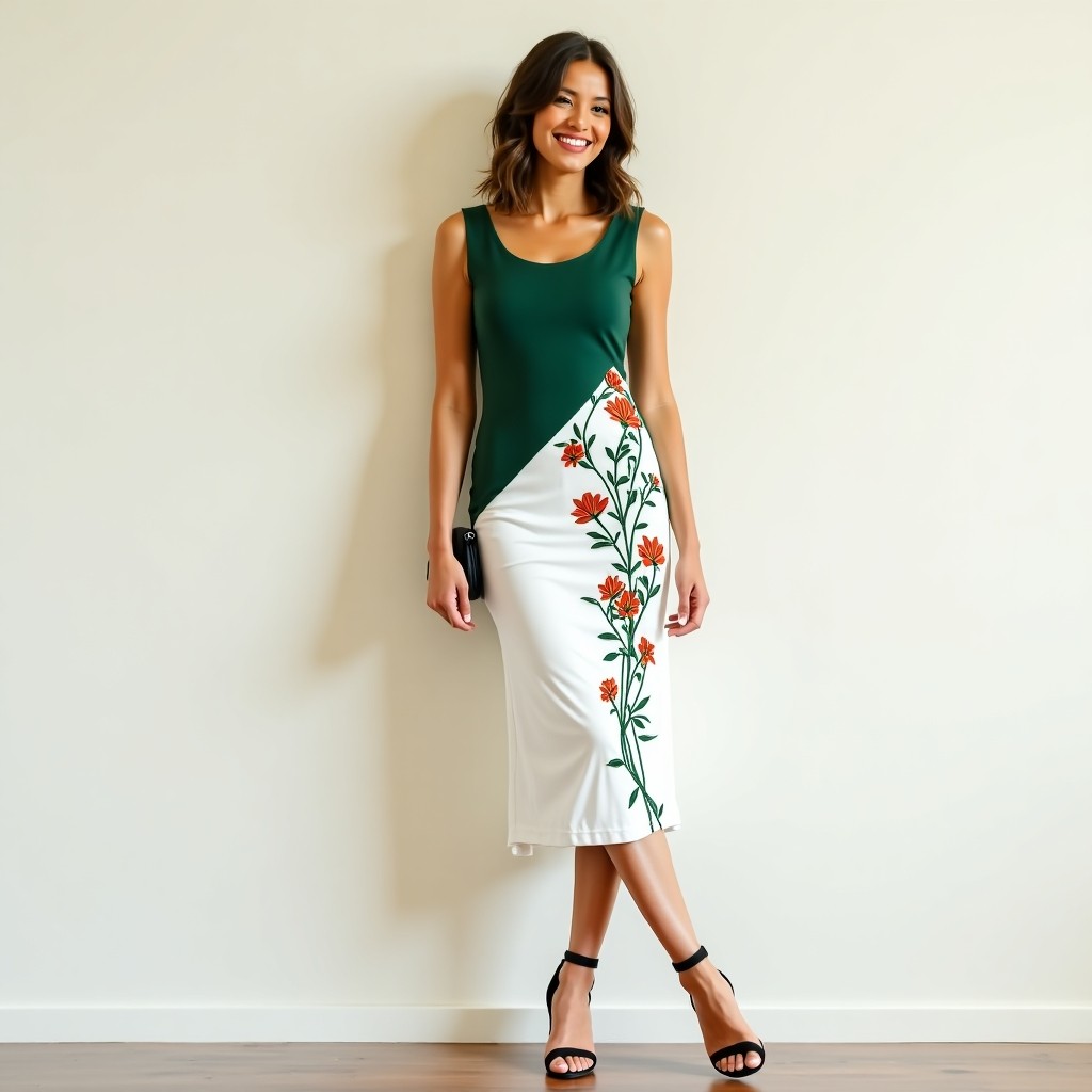 Prestige Royal Floral Cascade Evening Dress