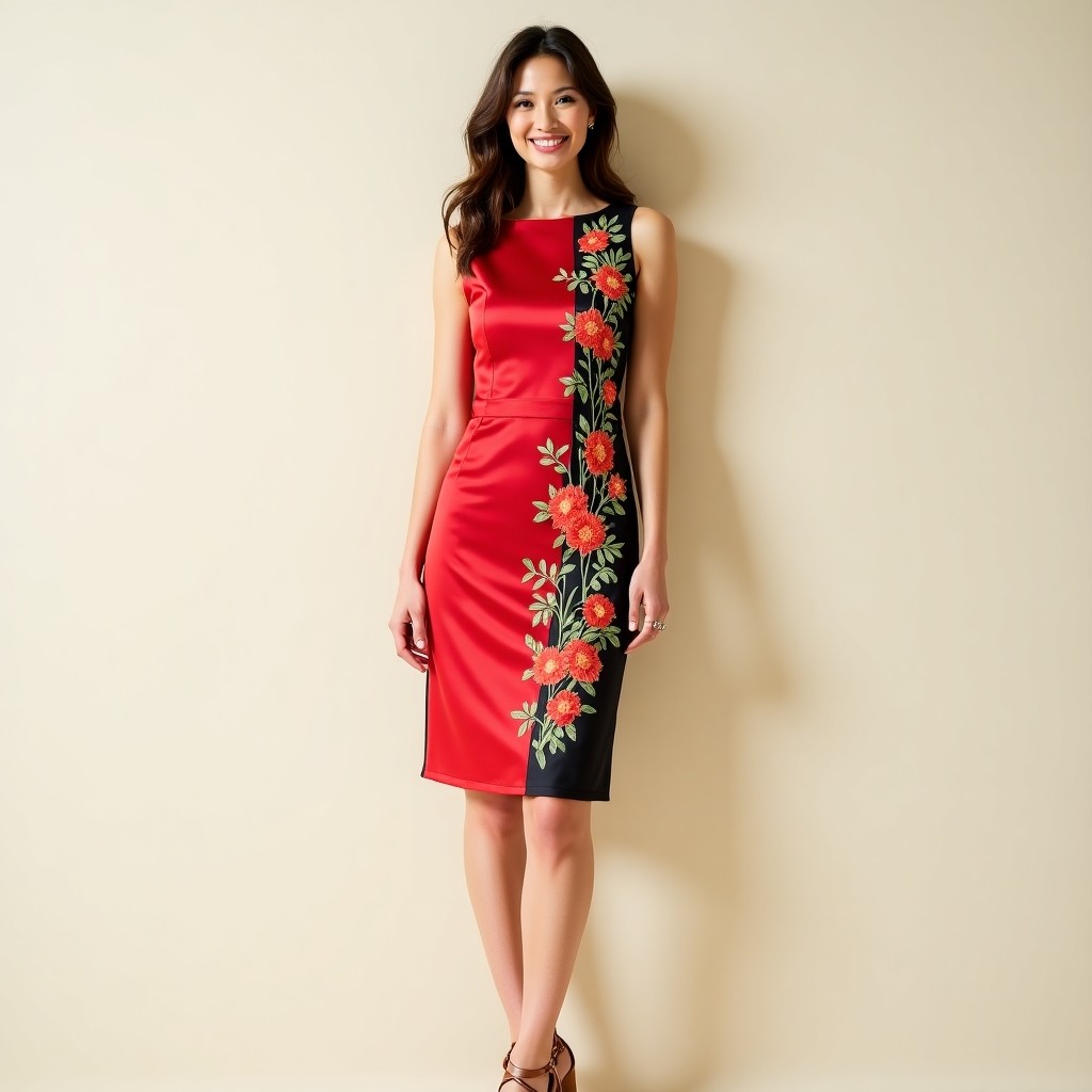 Majestic Golden Blossom Sleeveless Designer Gown
