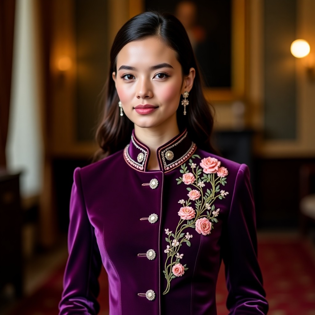 Signature Bloom Elegance Luxury Office Blazer