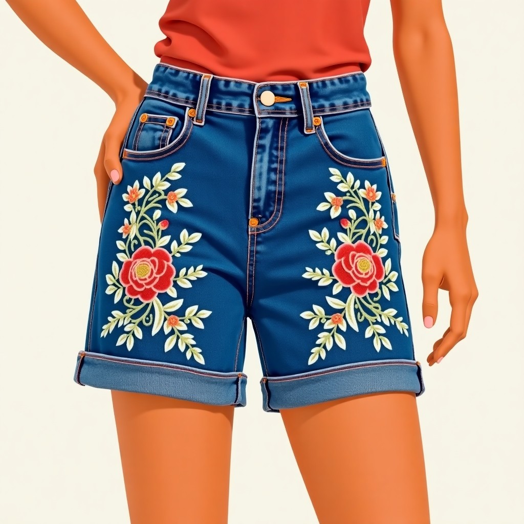Majestic Orchid Bloom Luxury Casual Shorts