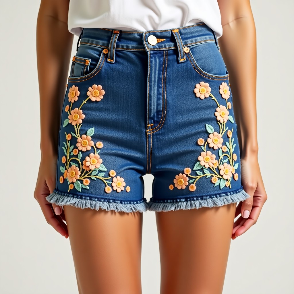 Designer Lavender Blossom Premium Resort Shorts