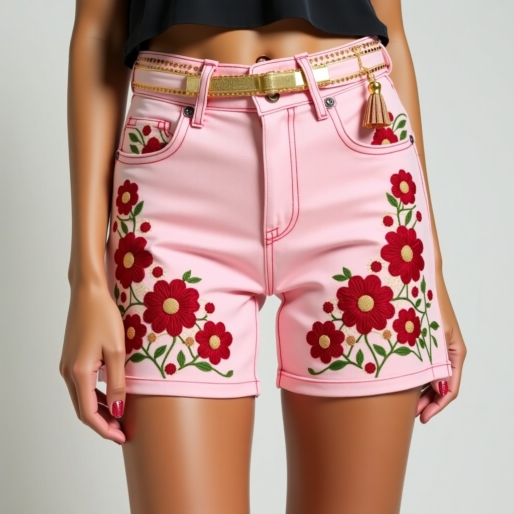 Designer Garden Bloom Luxury Resort Shorts