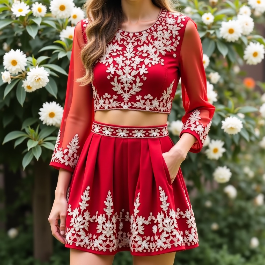Prestige Elegant Blossom Couture Women's Ensemble