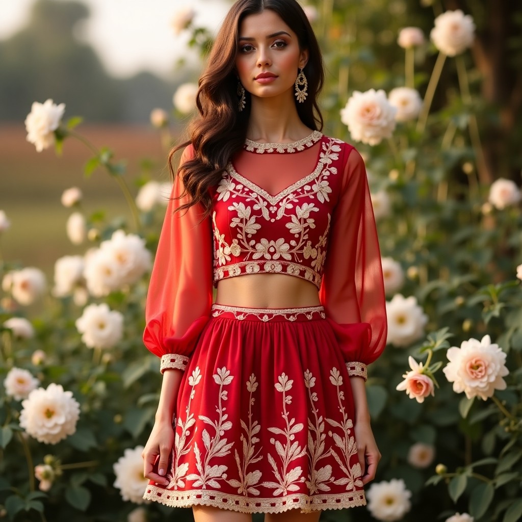 Grand Crown Blossom Embroidered Designer Co-Ord Collection
