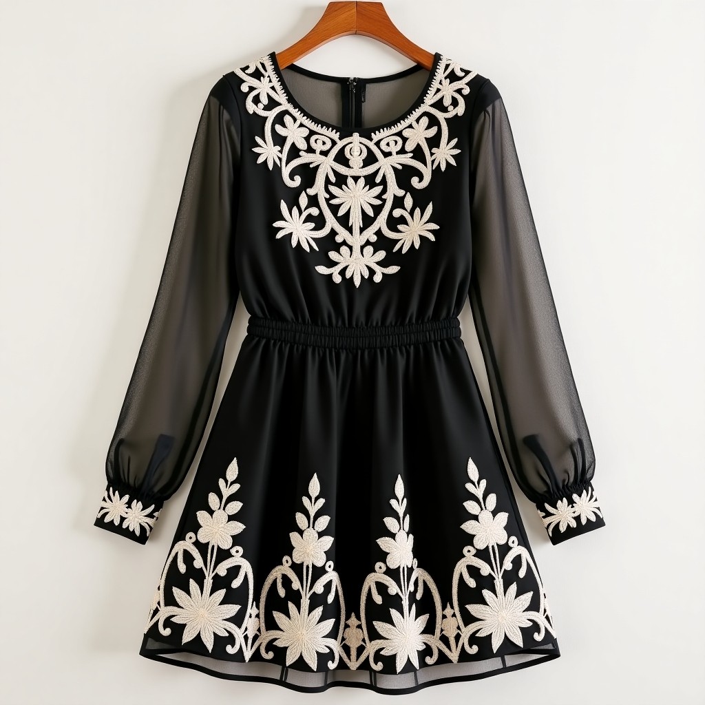 Prestige Garden Bloom Embroidered Women's Couture Set