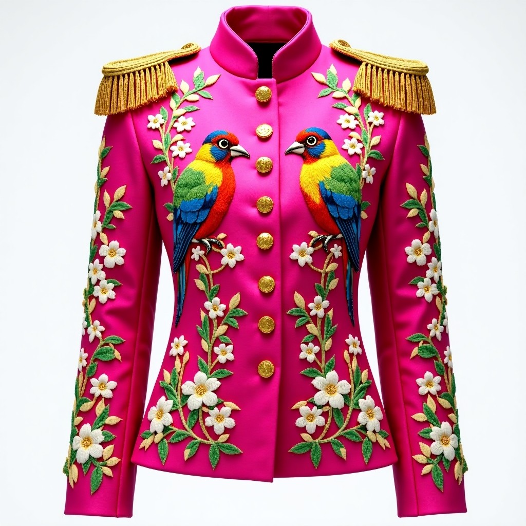 Royal Garden Military Embroidered Blazer