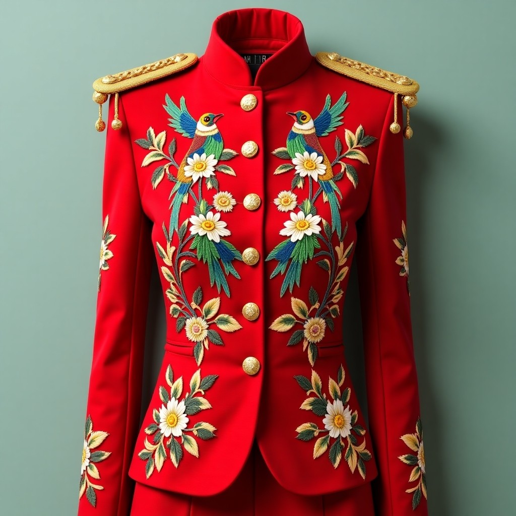 Botanical Empress Military Women's Blazer