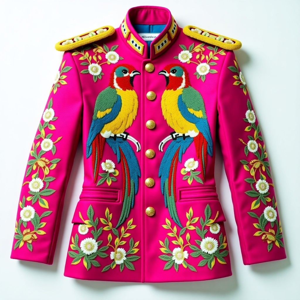 Golden Flora Commander Women's Fashion Blazer