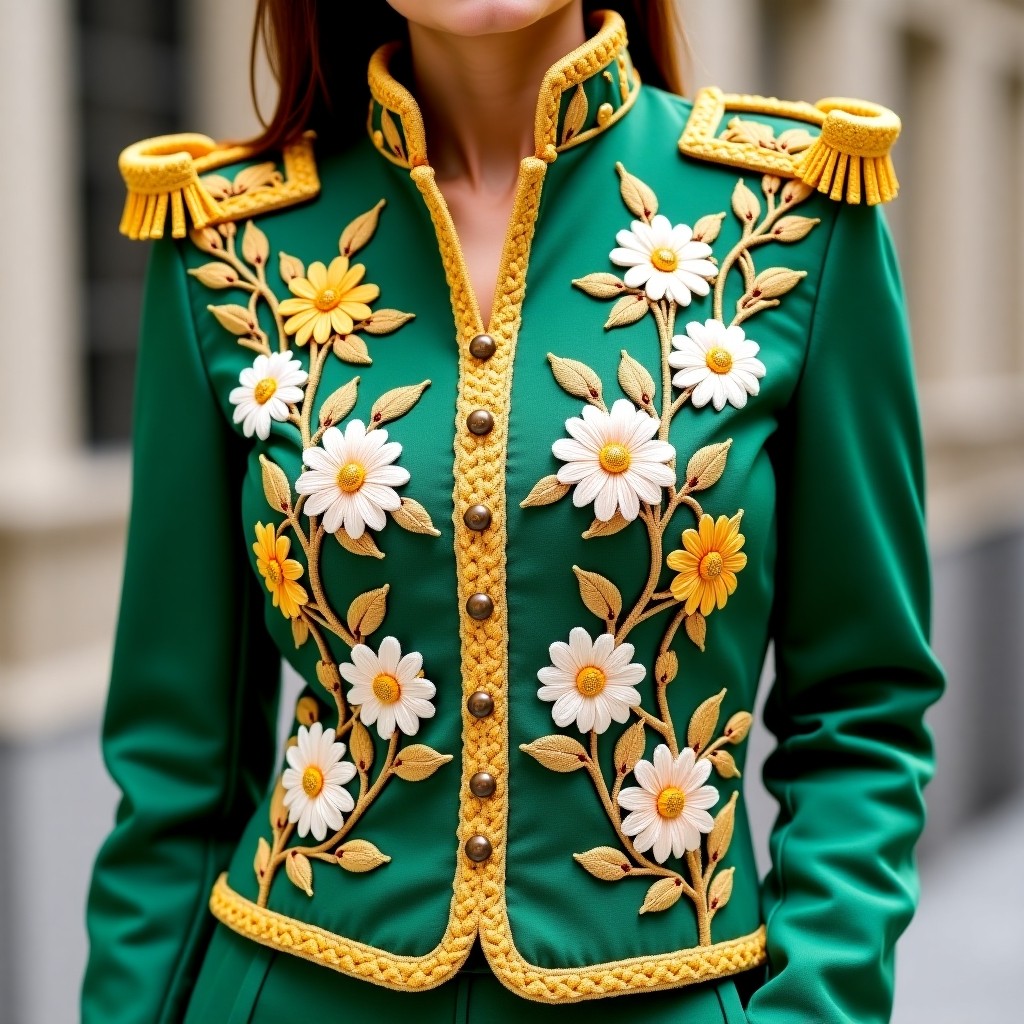Imperial Golden Garden Women's Military Blazer