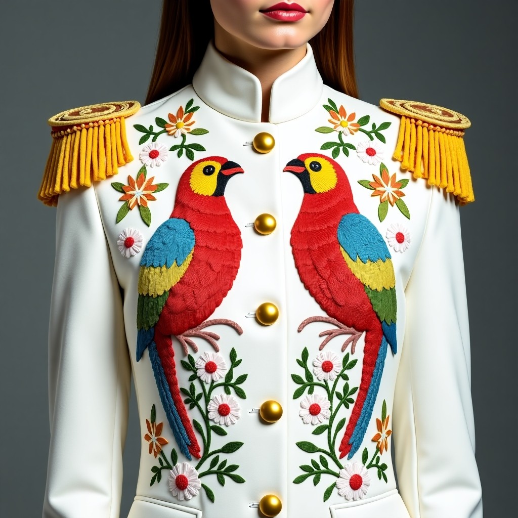 Royal Daisy Commander Military Blazer