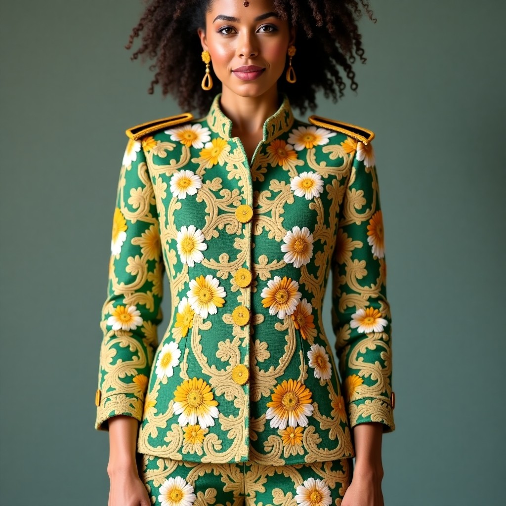 Emerald Botanical Commander Women's Jacket