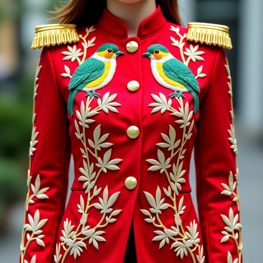 Royal Daisy Garden Women's Commander Blazer