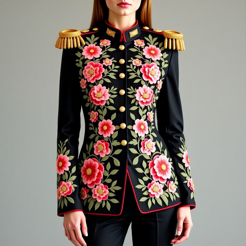 Diamond Royal Blossom Commander Women's Blazer