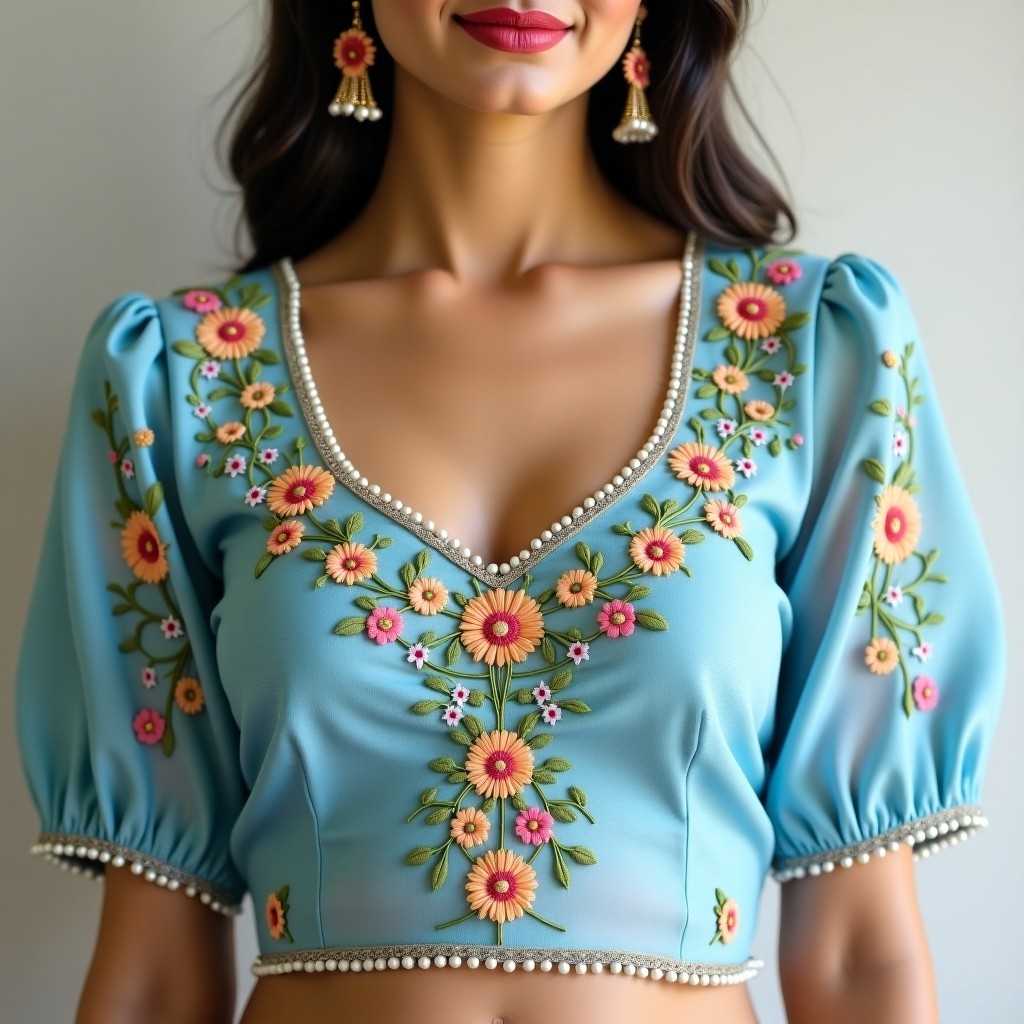 Modern AI Blossom Women's Blouse