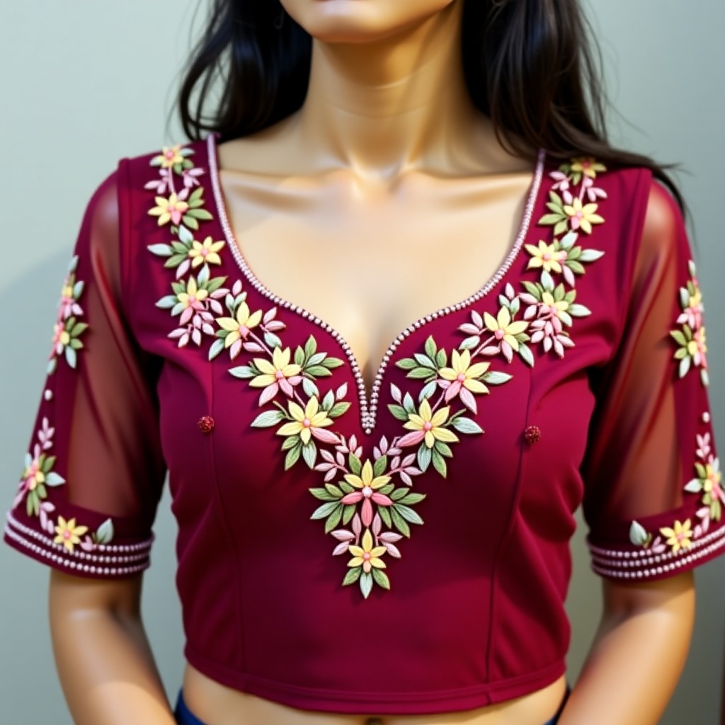 AI Royal Floral Signature Women's Blouse