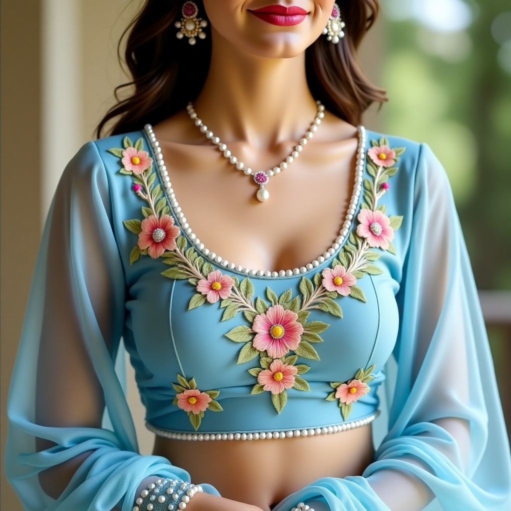 AI Imperial Floral Luxe Women's Blouse