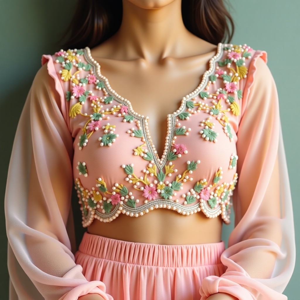 AI Imperial Rose Luxe Women's Blouse